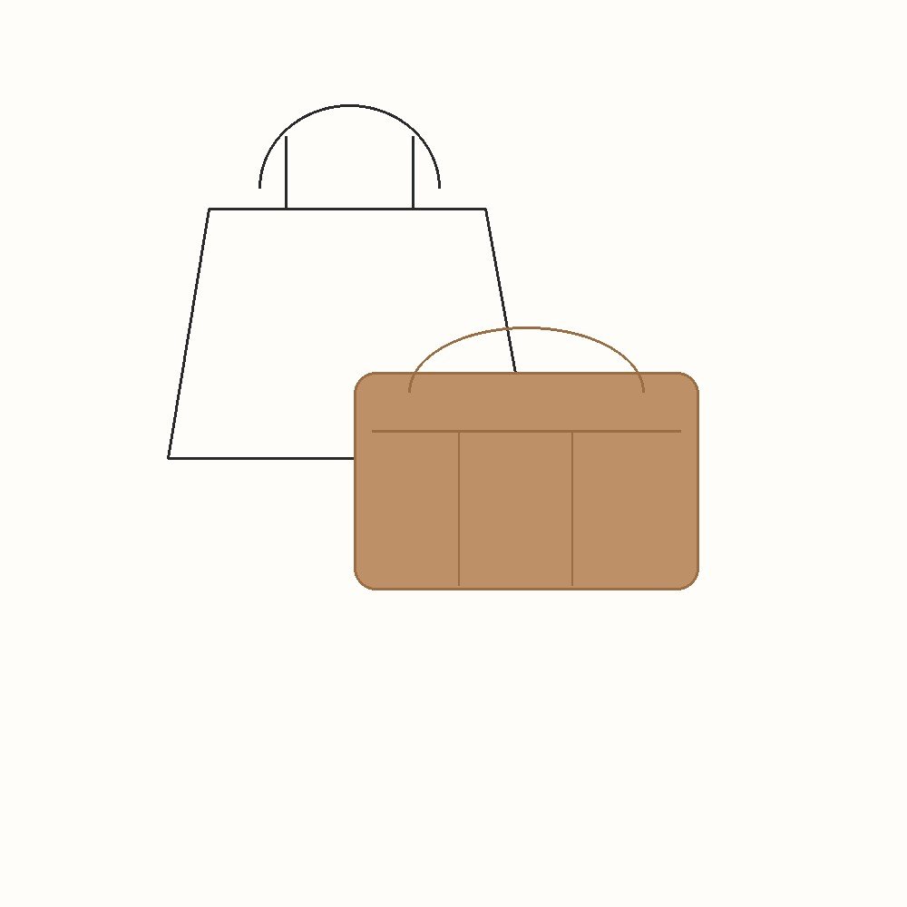 White background custom felt insert for Neverfull Organizer