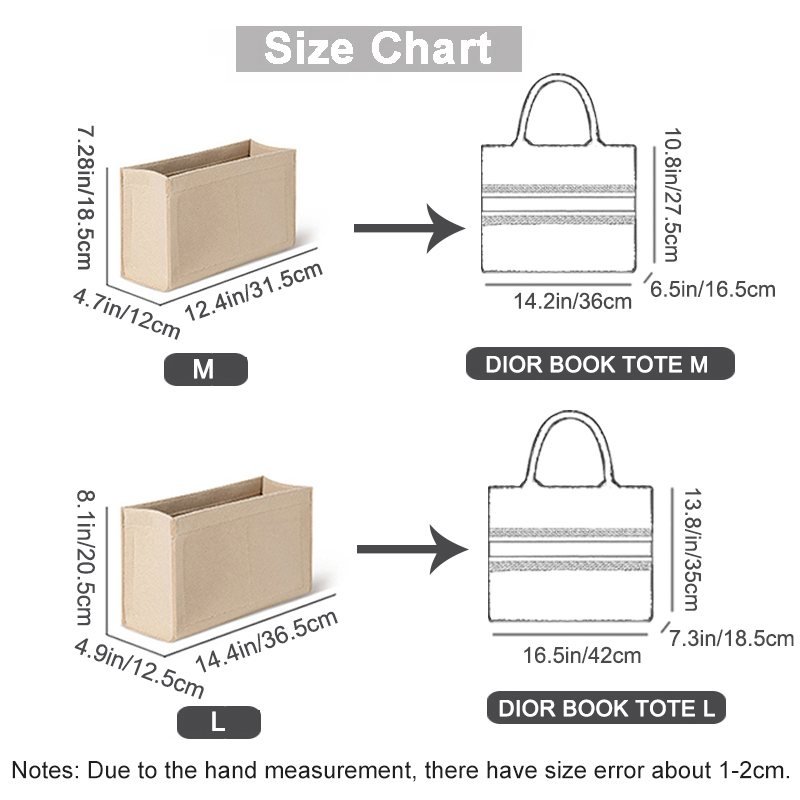 Dior Book Tote Organizer
