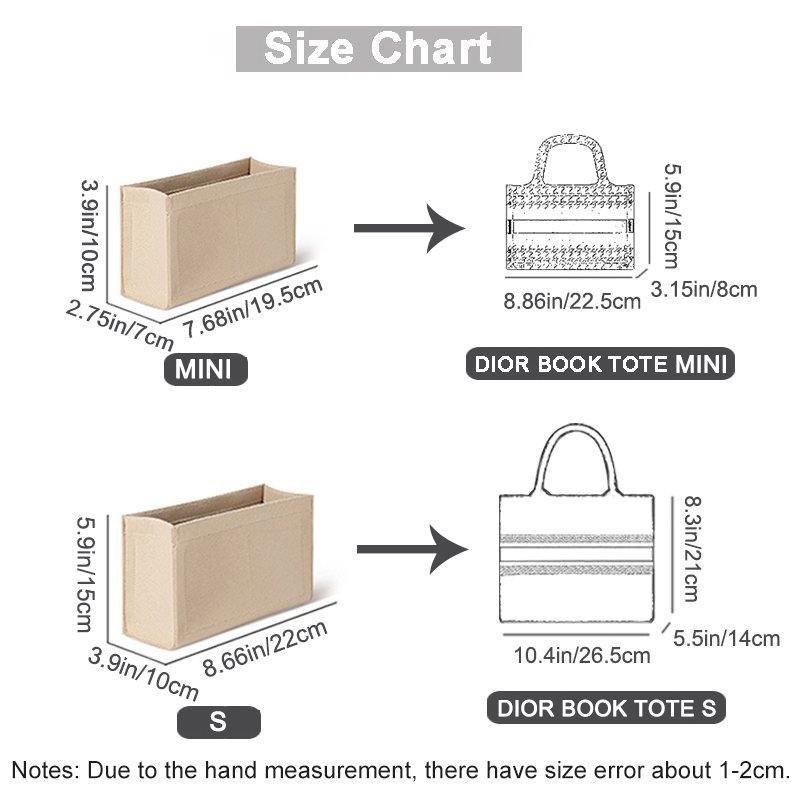 Dior Book Tote Organizer