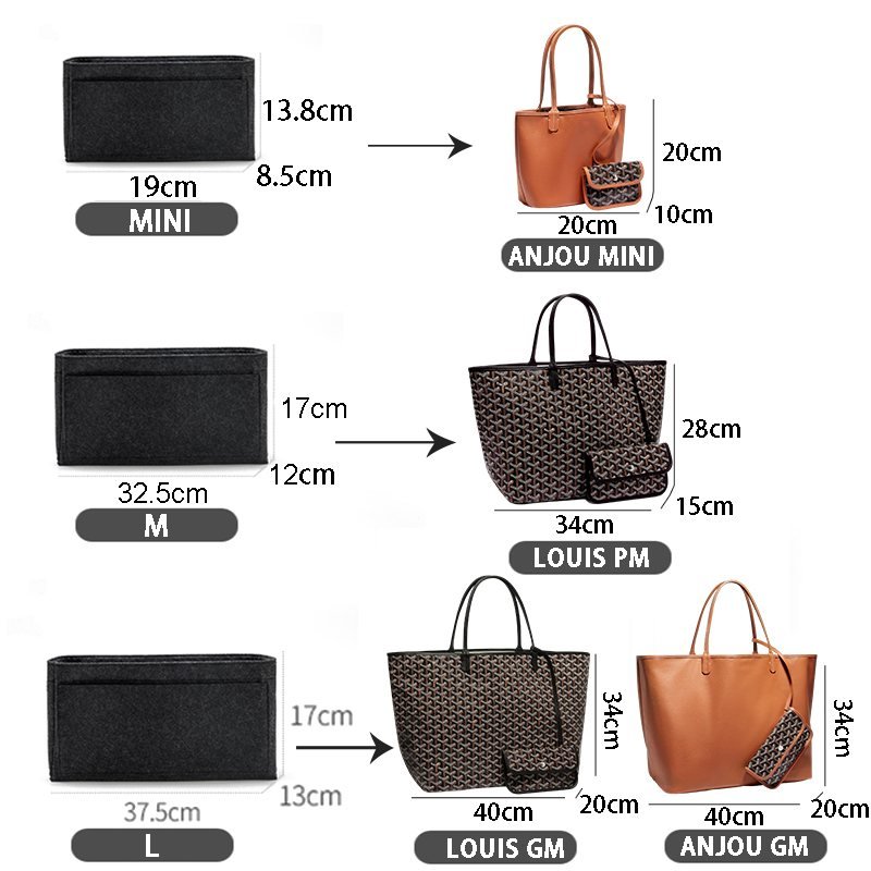 Goyard Tote Bag Organizer